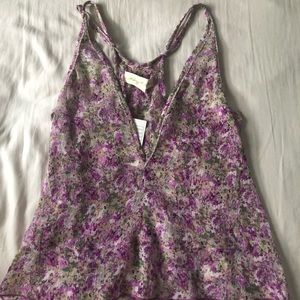 STARING AT STARS FLORAL TANK